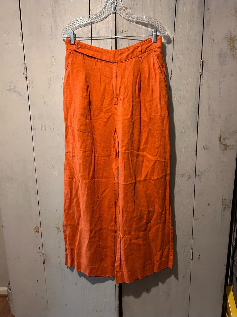 Madewell wide leg linen trousers